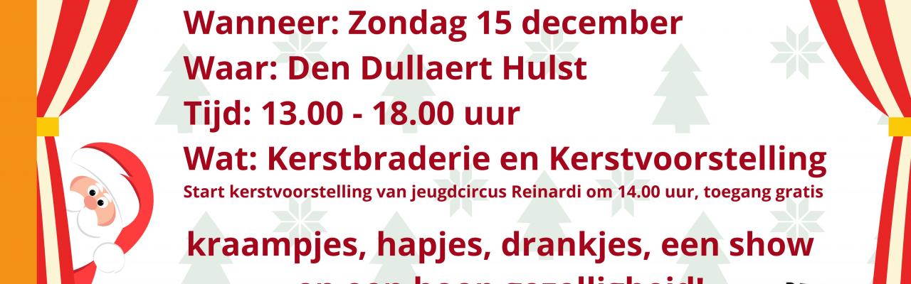 Indoor Kerstbraderie met kerstvoorstelling